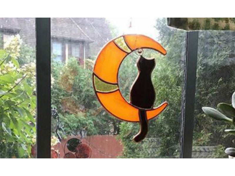 Traditional Animals Wall Decor, Orange/Black