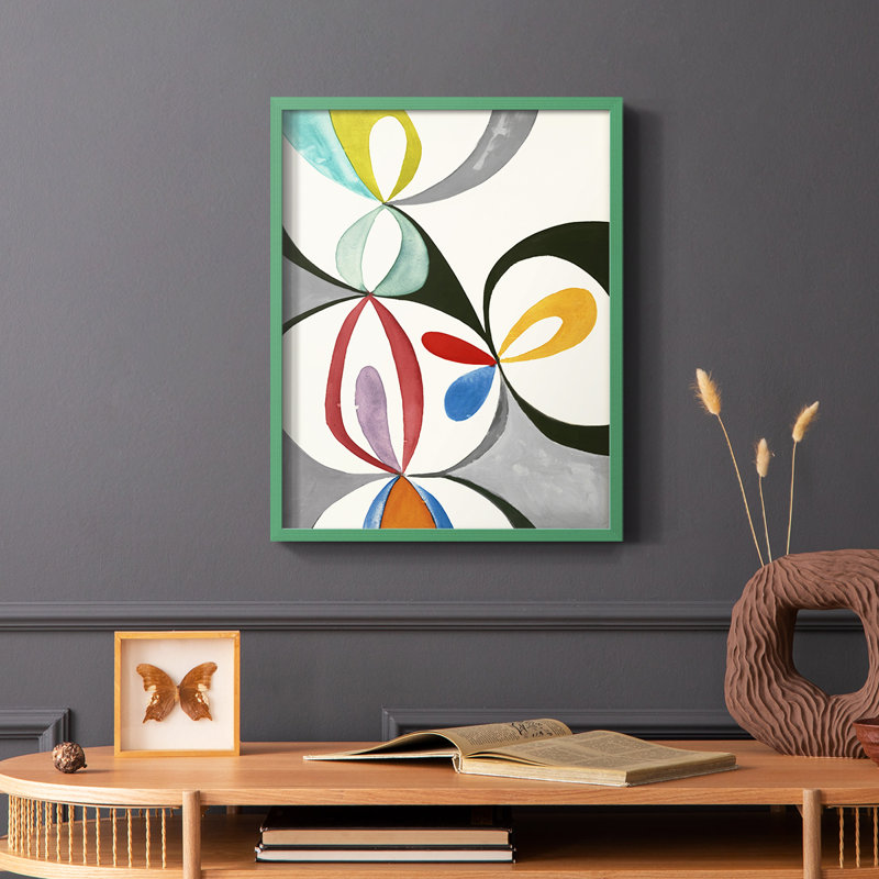 Magic Tricks III Framed Print - Solid Wood, Green, 10" H x 8" W