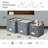 Collapsible Felt Cube Storage Bin with Label Holder and Metal Handles-94532460-94532463