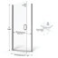 Porte de douche Infinity l 27 po x H 72 po Infinity-16968443-17243238