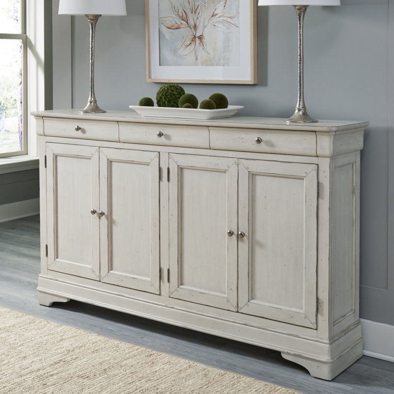 Morrow Bay Hall Buffet, Porcelain White