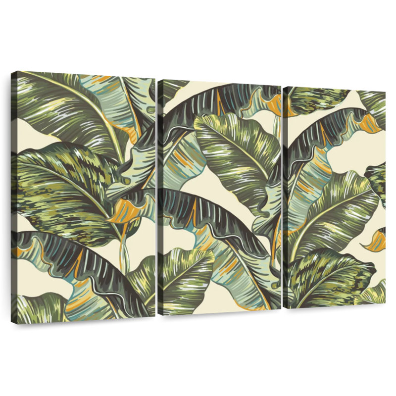 Harnek Tropical Banana Pattern, 28" H x 45" W