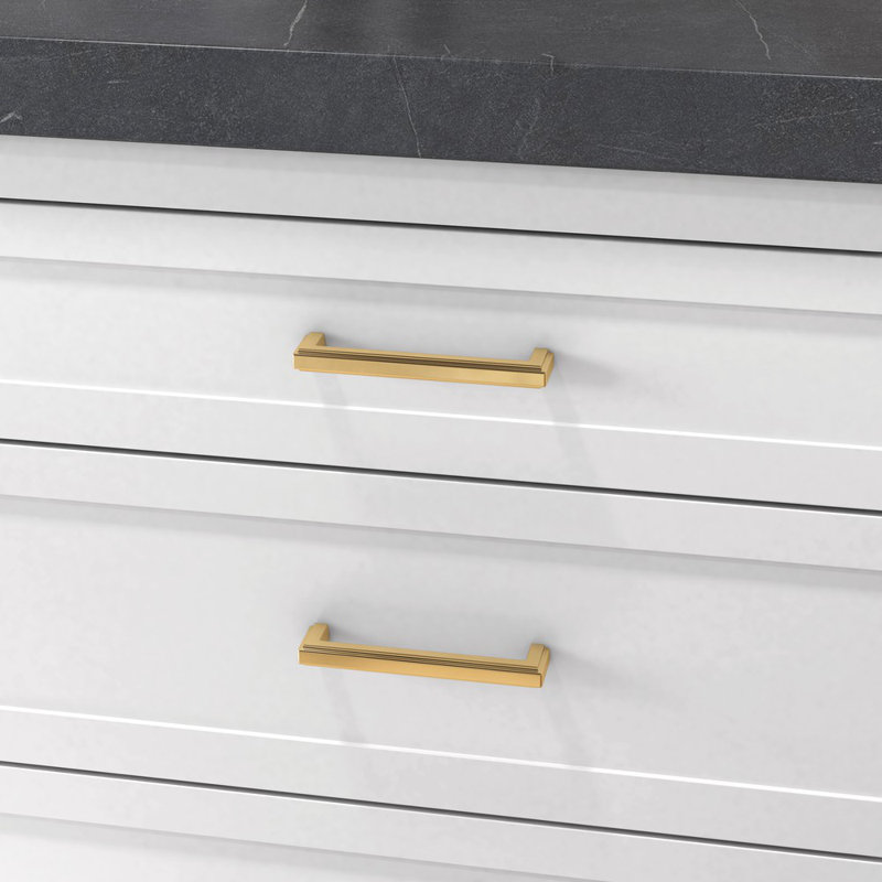 4427 Raised Pull, Polished Brass