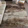 Vintage Distressed Earthy Brown Non-Slip Washable Area Rug