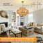 Luminaire de lustre en rotin Boho