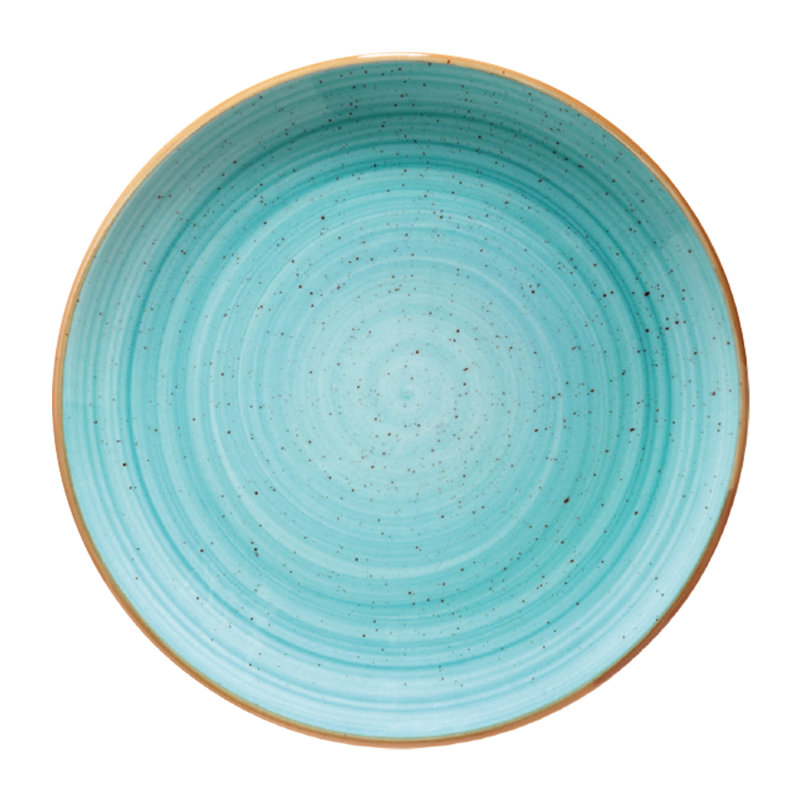 Assiette plate 10 ", Bleu mer
