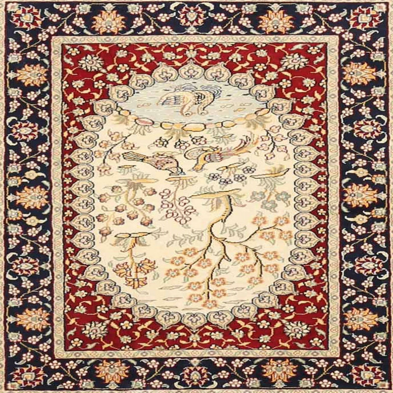 Oriental Indoor Rug, Square 3'