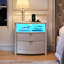 60cm W Bedside Table-258277882