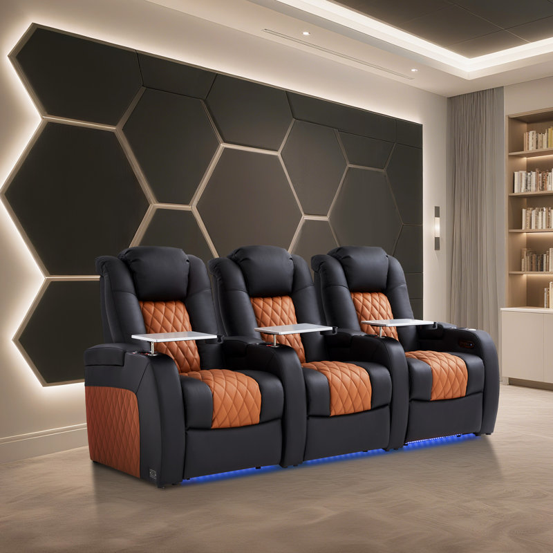 Fauteuil inclinable électrique à gravité zéro, Noir / chameau