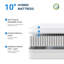 Matelas hybride moyen 10 po, certifié CertiPUR-US, OEKO-TEX-1616716488-1616716501