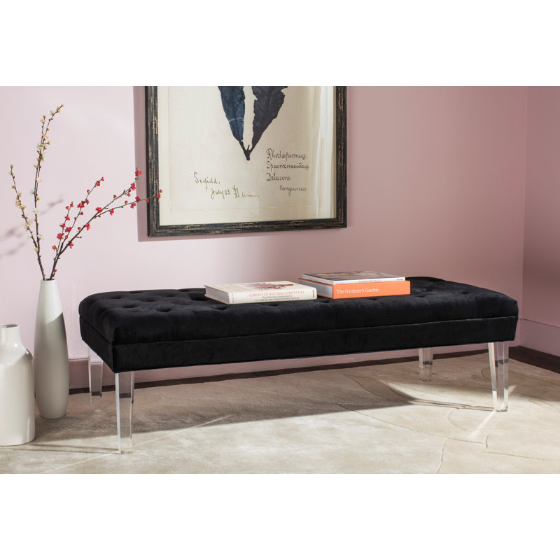 Banc avec revêtement, Noir
