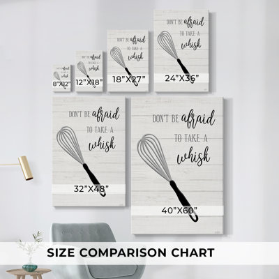 Take A Whisk - Toile tendue avec châssis de qualité supérieure - Prêt à être accroché