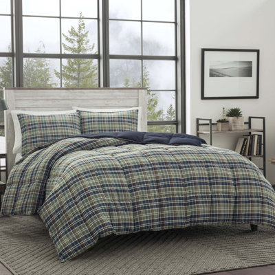 Wildflower Plaid Reversible Comforter Set