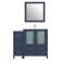 Arroyos 42'' Single Bathroom Vanity with Ceramic Top with Mirror