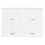 Lit en taille double, blanc - peu encombrant et pratique. Grands tiroirs pour le rangement. Convient aux coussins, vêtements, Style de finition. Chargement activé. Facile à assembler. Dimensions: L 75,1 po x l 56,7 po x H 41,3 po-2058974892-2058974893