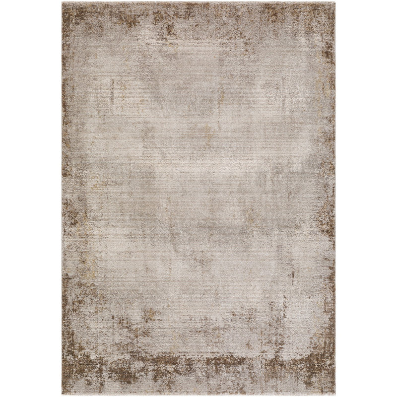 Brown Modern Rug, Abstract Stain Resistant Easy to Clean Rug For Living Room, Dining Room, Bedroom, Rectangle 120 x 170 cm