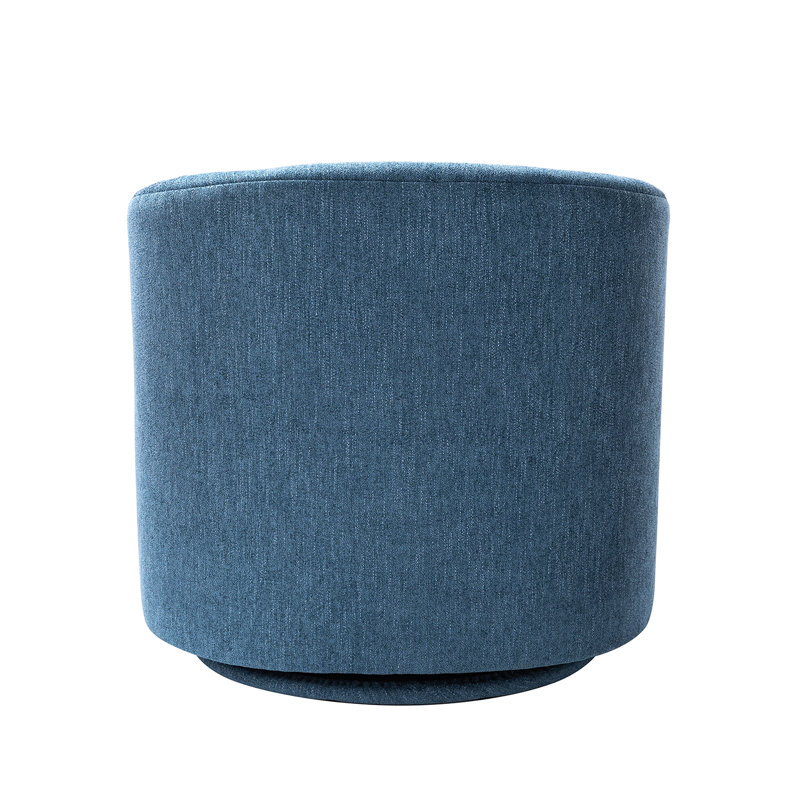 Amiir Upholstered Swivel Accent Chair, Indigo