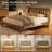 Modern Simple-Style Bed Frame With Headboard – For Single, Couples, Families-1606180927-1598485493