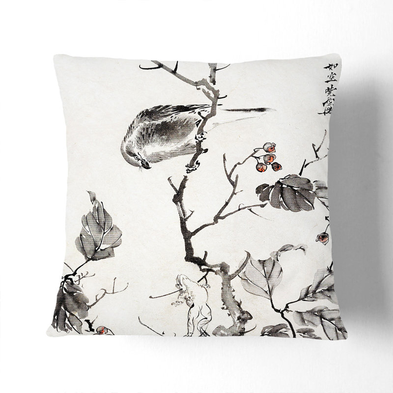Floral Square Throw Cushion, 55 x 55 cm
