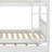 Wood Bunk Bed With Trundle, Convertible Into 2 Individual Single Beds-809406575