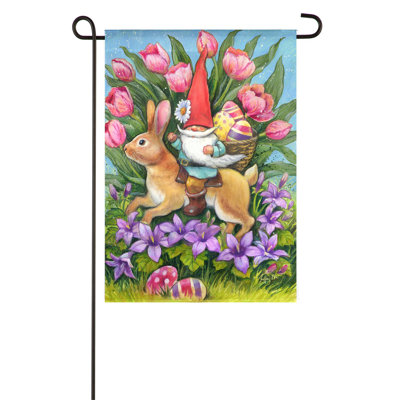 Polyester à 2 faces de 18 po x 13 po Carennac Drapeau de jardin