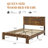 Farmhouse Bed Frame Queen Size，Wooden Platform Bed Frame with Headboard ,No Box Spring Needed,Easy Assembly-122101446-100132181