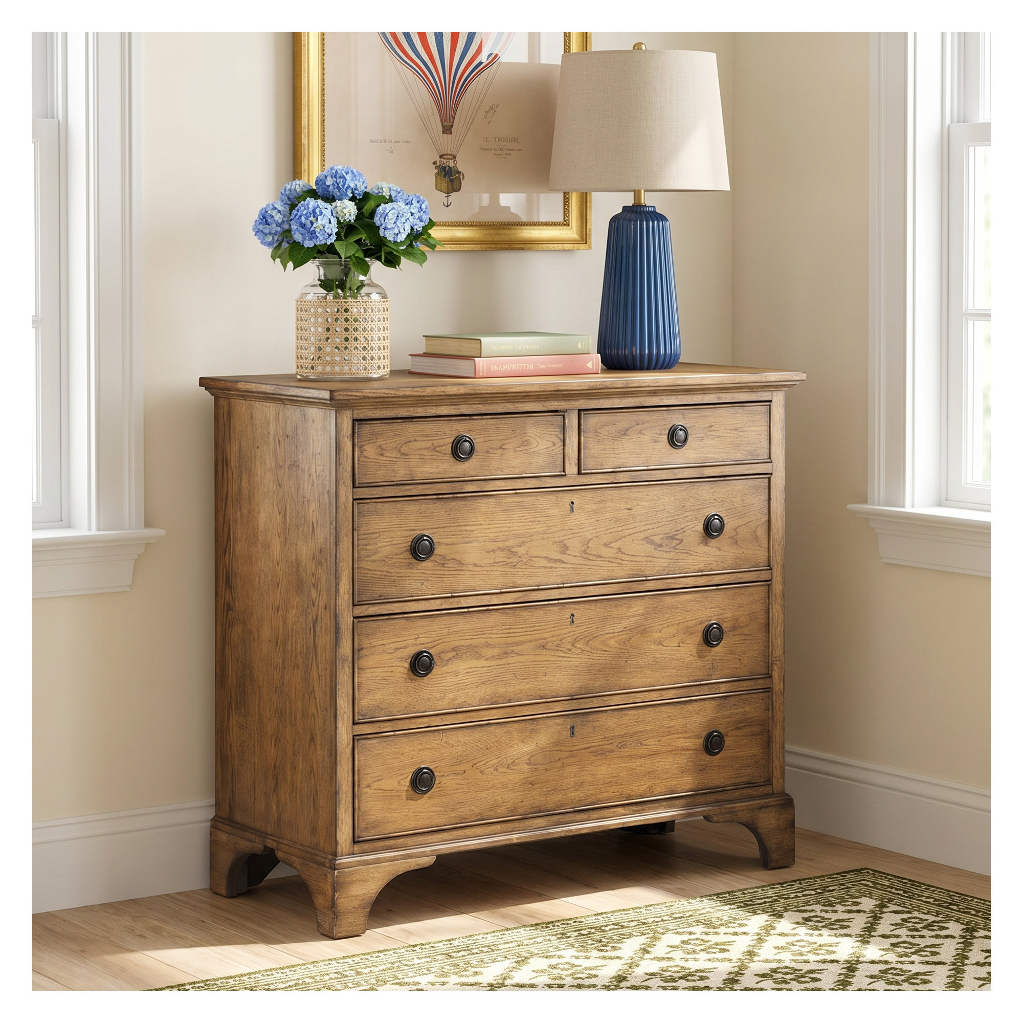 Country Living 5-Drawer Accent Chest 1, Brown