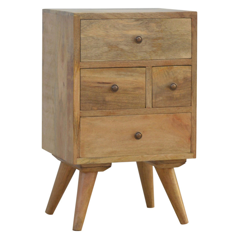 36cm W Solid Wood Bedside Table