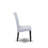 3 Piece Kitchen Table & Chairs Set Contains a Round Dining Room Table with Dropleaf and 2 Grey Linen Fabric Parsons Dining Chairs, Black-293865976-346178793-346178792
