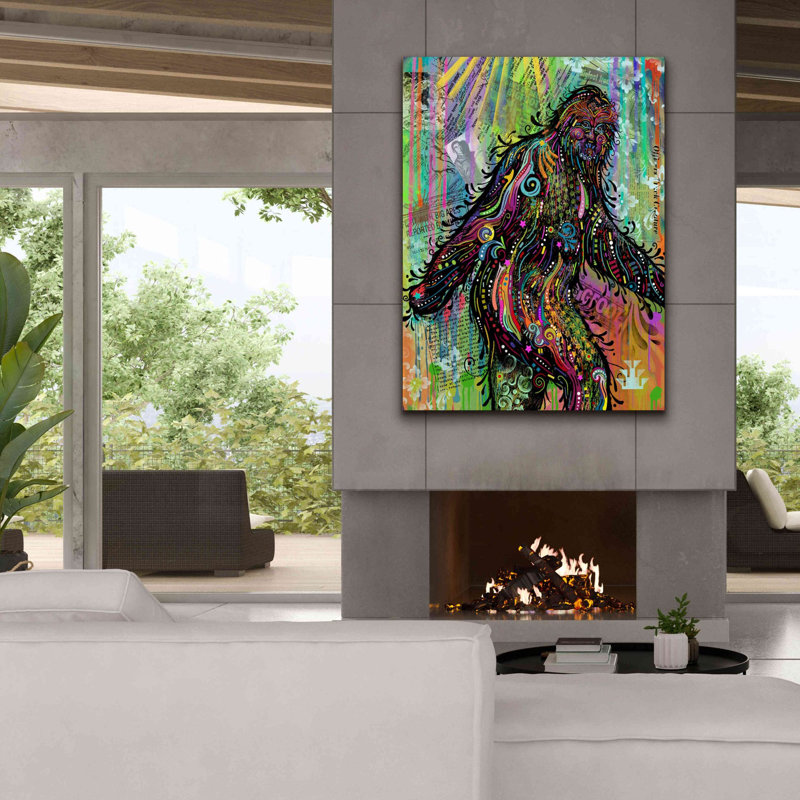 «Bigfoot» par Dean Russo, art mural sur toile, H 54 po x l 40 po x P 1,5 po
