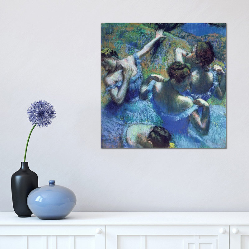 Dancers, C.1899 by Edgar Degas - Painting on Canvas, Wrapped Canvas, 45.72 cm H x 45.72 cm W x 1.91 cm D