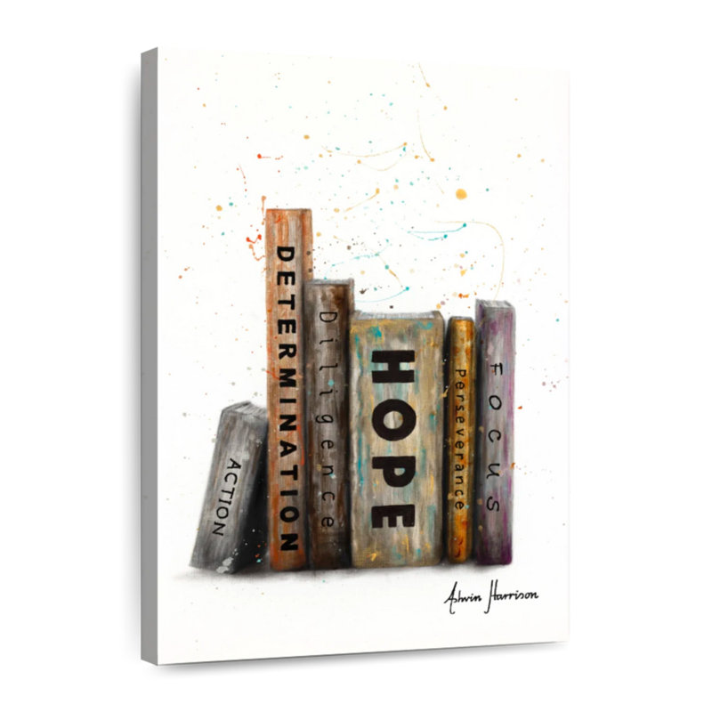 Les livres du succès, 24" H x 16" W