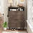 Chea 16 Pair Shoe Storage Cabinet with 2 Doors & Adjustable Shelves-895327722-888213395