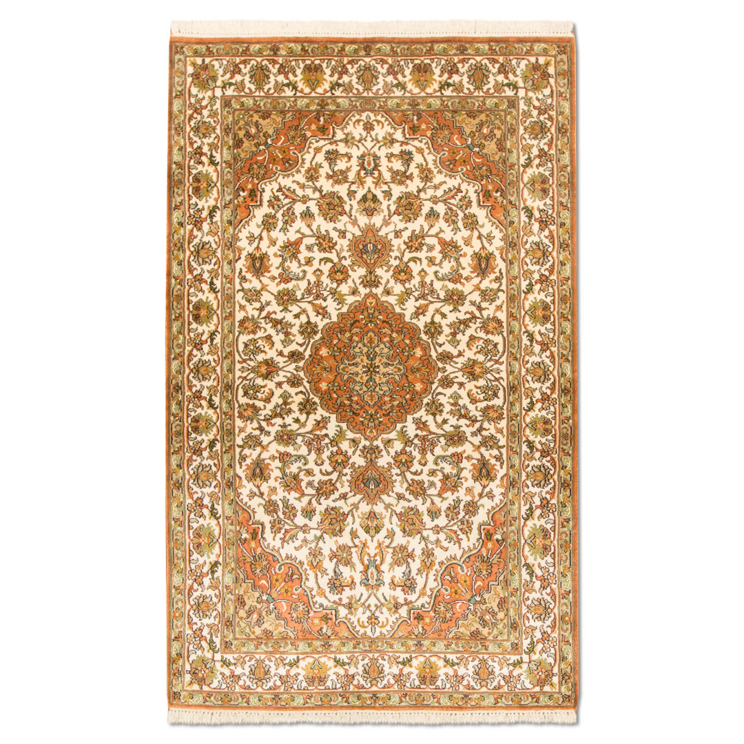 Gillham Handwoven Silk Beige Rug