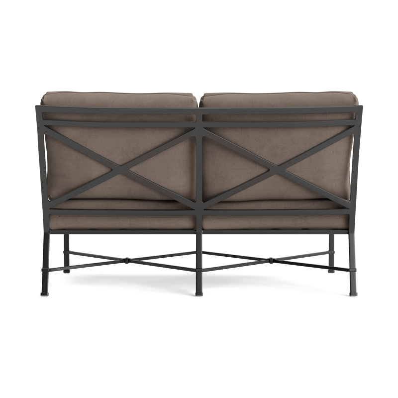 Venetian Outdoor 2 - Seat Loveseat, Fusion Dove, Textured Pewter