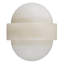 Wall Lamp Icarus Antique Brass Finish Alabaster
