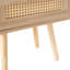 Élégante table d'appoint avec tiroir et pieds en bois massif pour meubles de chambre à coucher 15,41 po-1870473920