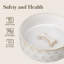 Flower Embossed Pattern Anti-skid Stoneware Dog Bowl-116384227