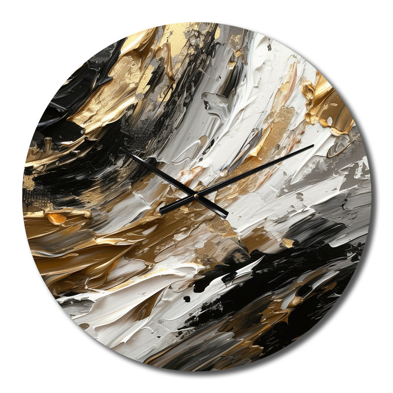 Horloge murale abstraite Imminent Bliss Bold, Moyenne
