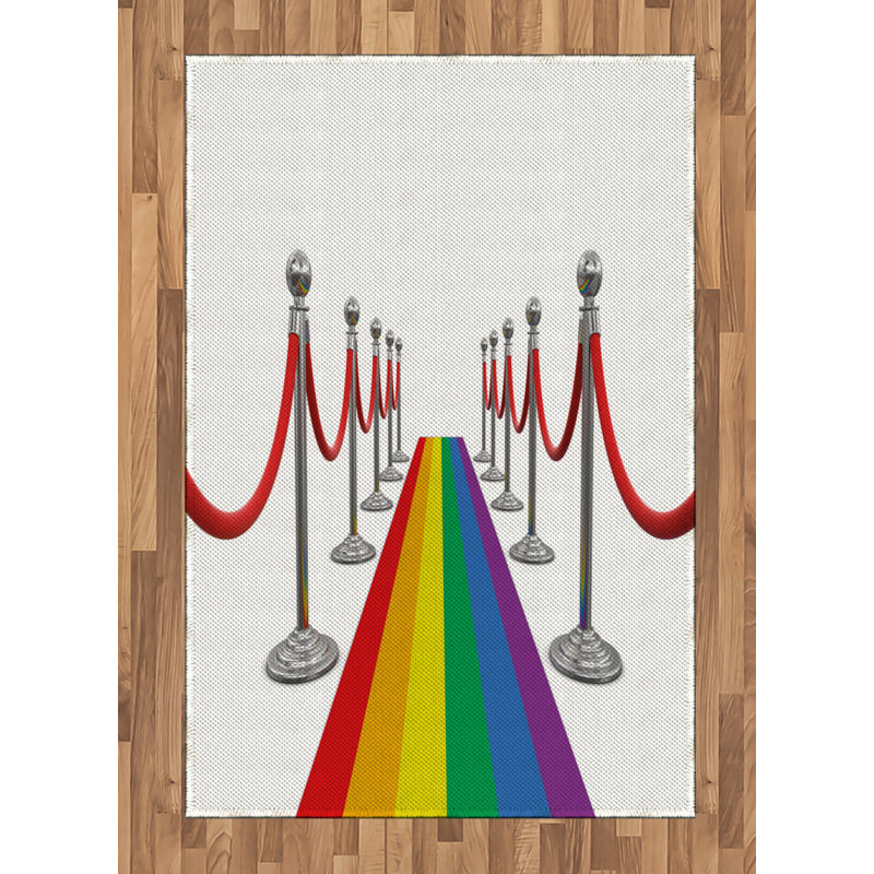 Tapis décoratif Pride, Rectangle— 4 pi x 5 pi 8 po
