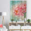 « pivoine florals mergeed to blue », impression sur image-664591780-664591800