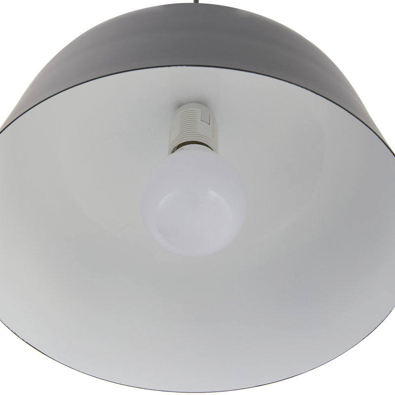 1 - Light Matte Black Bowl Pendant