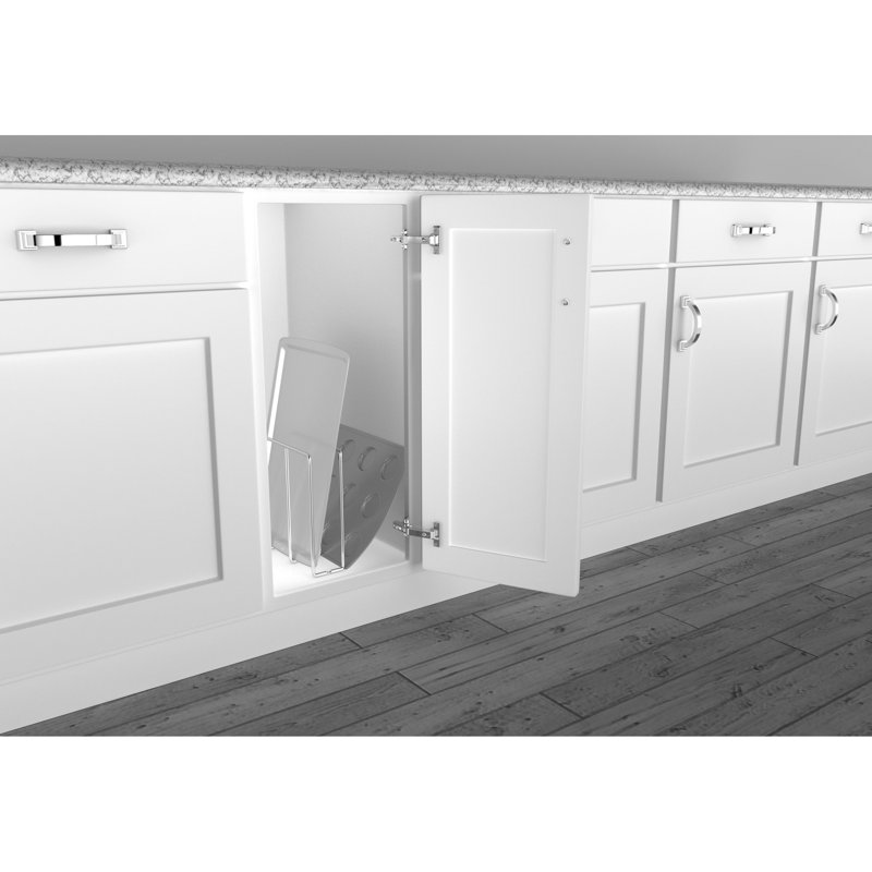 Rev-A-Shelf 596-10CR-52 Chrome U-Shaped Bakeware Cabinet Organizer, 1 Pack