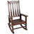 Wooden Oversized Porch Rocker Chair With Wide Seat And Tall Backrest,High Back Smooth Rocking Chairs For Outdoor & Indoor,Brown Color-768075257