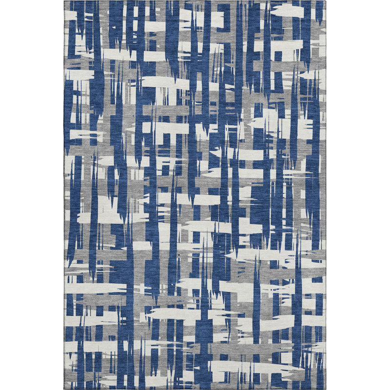 Premium Machine Washable Chelston AMF1849 Stripes Rug, Rectangle 5' x 7'6"