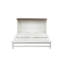 Queen Murphy Bed Cabinet with Storage Drawer & USB Charging Station, Solid Pine Wall Bed for Home Office, White-Walnut-713897752