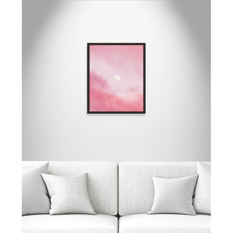 Lunar Cotton Candy Sky par J Lee - impression d'un seul cadre, H 25,5 po x l 21,5 po x P 1,25 po