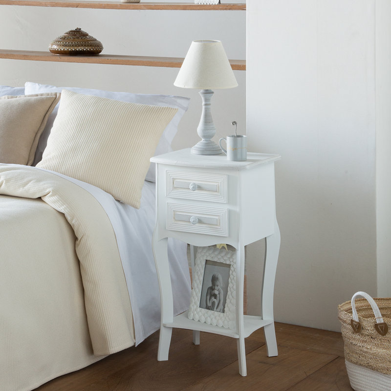 Benham 38cm W Manufactured Wood Bedside Table