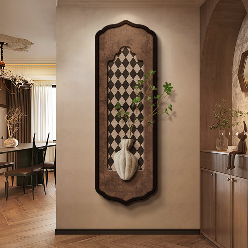 Coffee Free Form Sandstone Wall art, 47.24" H x 15.75" W