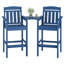 Ensemble de chaises hautes durables Adirondack, tabourets de bar en bois Hdpe pour patio